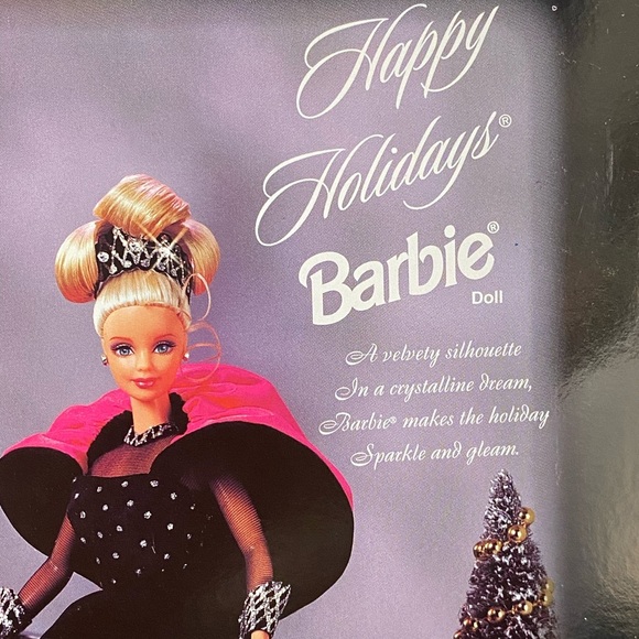 Happy Holidays Barbie 1998- special edition with RARE MISPRINT - Picture 7 of 8